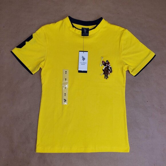 U.S. Polo Assn. T-Shirt Size S(8) Yellow - Picture 1 of 6
